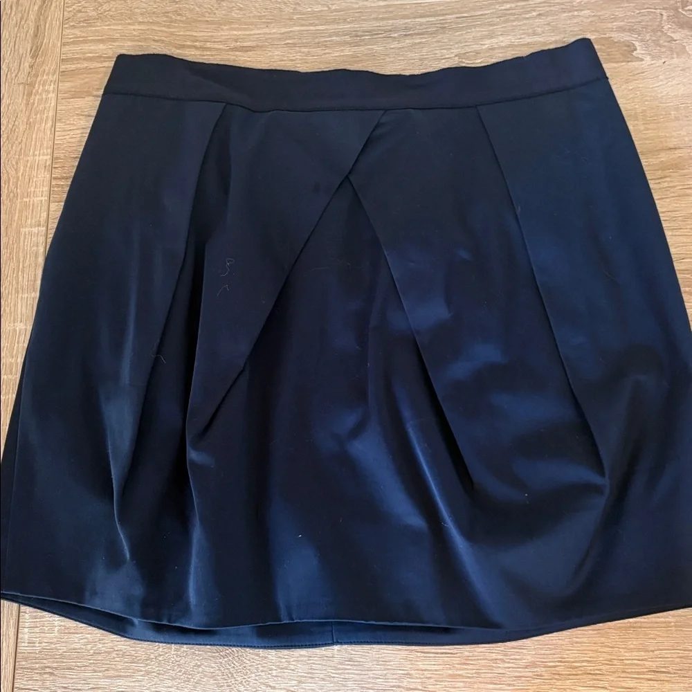 J. Crew Navy Bubble Hem Mini Skirt NWT